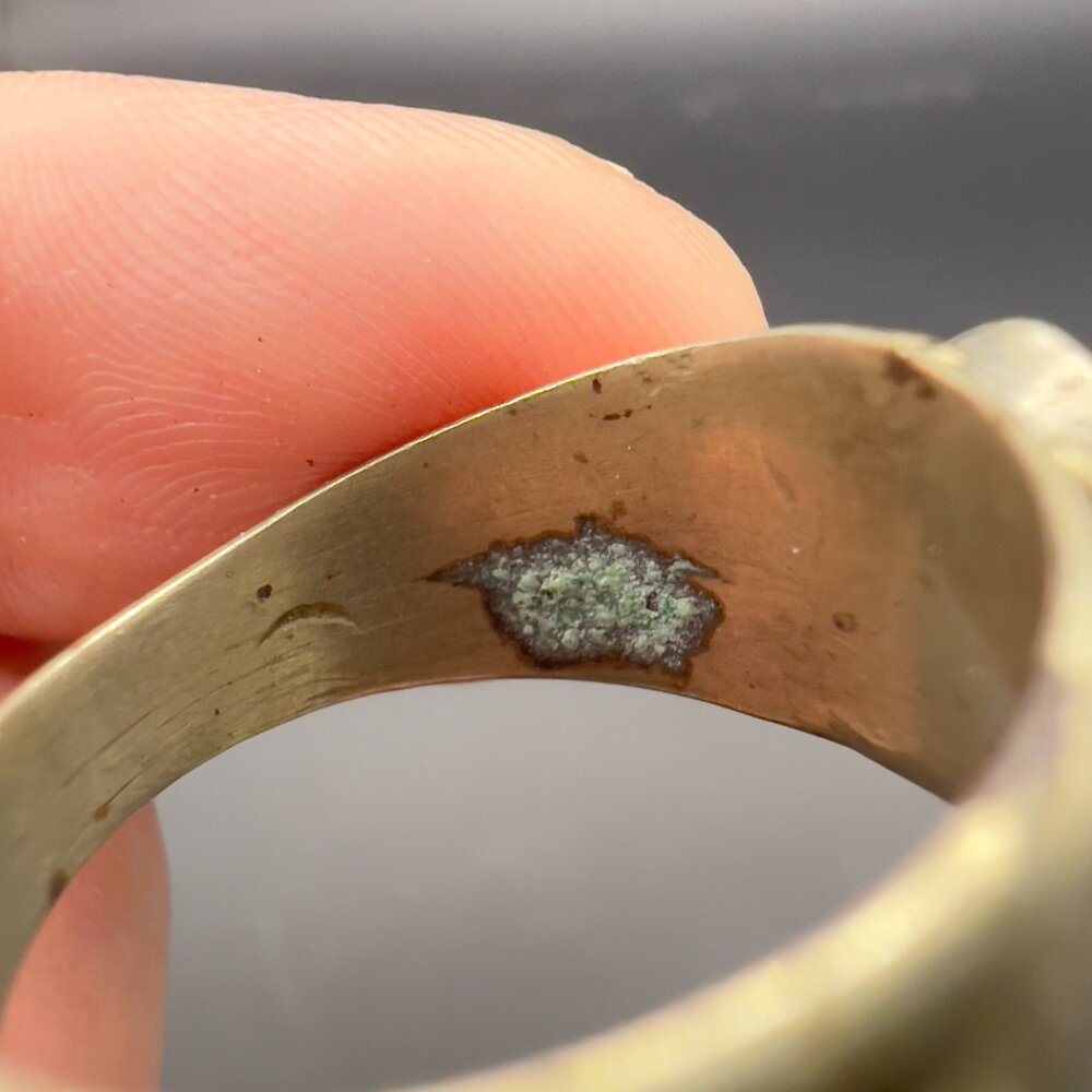 Antique Sterling SIlver Amethyst Ring 7.5 - Picture 8 of 13